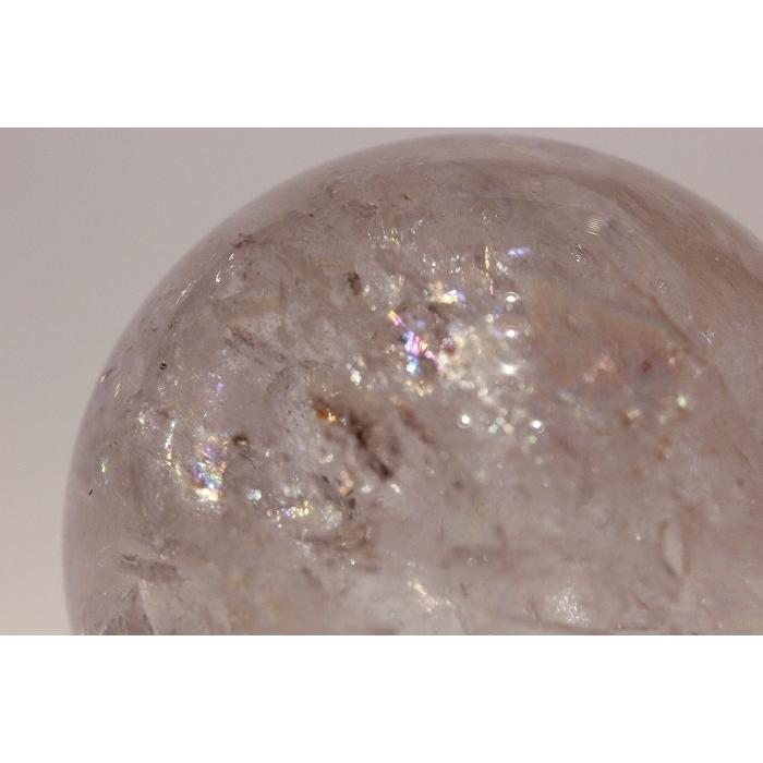 レインボークォーツ球 948g 虹入り 水晶 レインボー 水晶球 アイリス 鑑別書付き (GM2) |  | 06