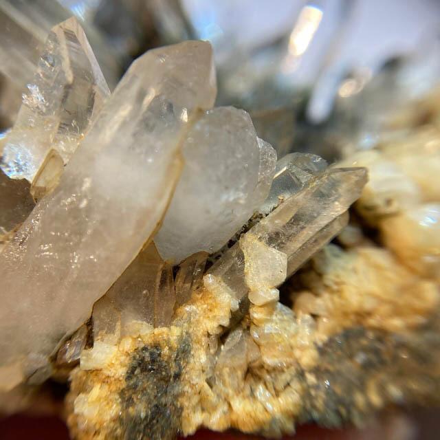 ガネーシュヒマール 産 水晶 クラスター 母岩付き 一点物 原石 天然石