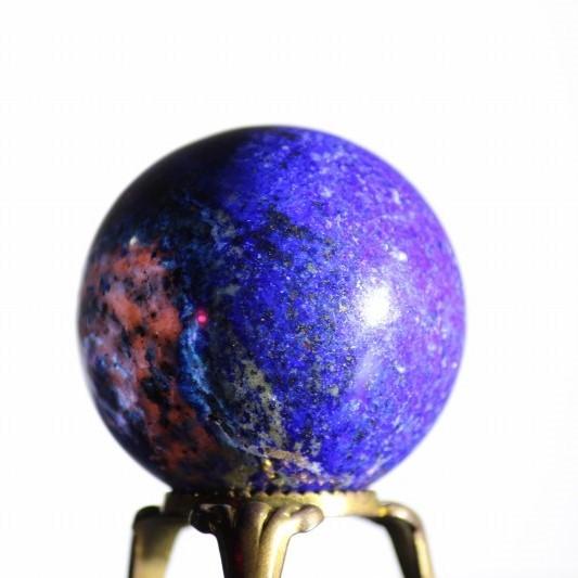 ラピスラズリ 106g 天然 無着色 丸玉 球 スフィア 天然石 パワーストーン ウルトラマリンブルー アフガニスタン 光る石 開運 青金石 青い石 BLUE(JM13) |  | 04