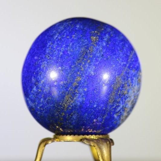 ラピスラズリ 180g 天然 無着色 丸玉 球 スフィア 天然石 パワーストーン ウルトラマリンブルー アフガニスタン 光る石 開運 青金石 青い石 BLUE(JM7) |  | 02