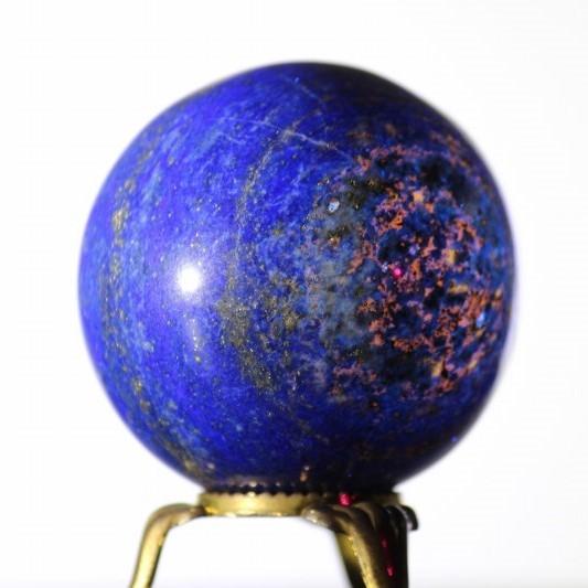 ラピスラズリ 180g 天然 無着色 丸玉 球 スフィア 天然石 パワーストーン ウルトラマリンブルー アフガニスタン 光る石 開運 青金石 青い石 BLUE(JM7) |  | 03