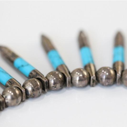 インディアンジュエリー ターコイズ ネックレス （JU15） : Lapinas