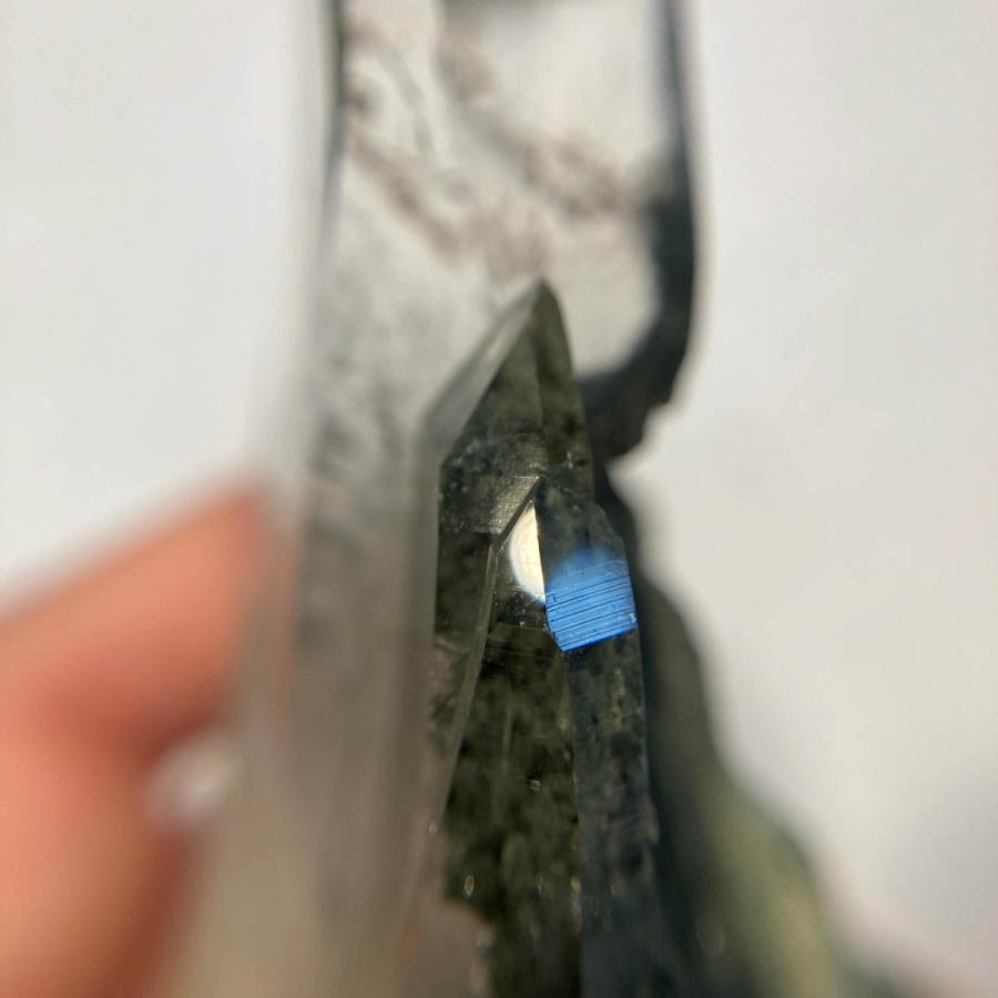 ガネーシュヒマール産 ヒマラヤ水晶 約276g クローライト (緑泥 ガネーシュヒマール産 ヒマラヤ水晶 約276g クローライト (緑泥