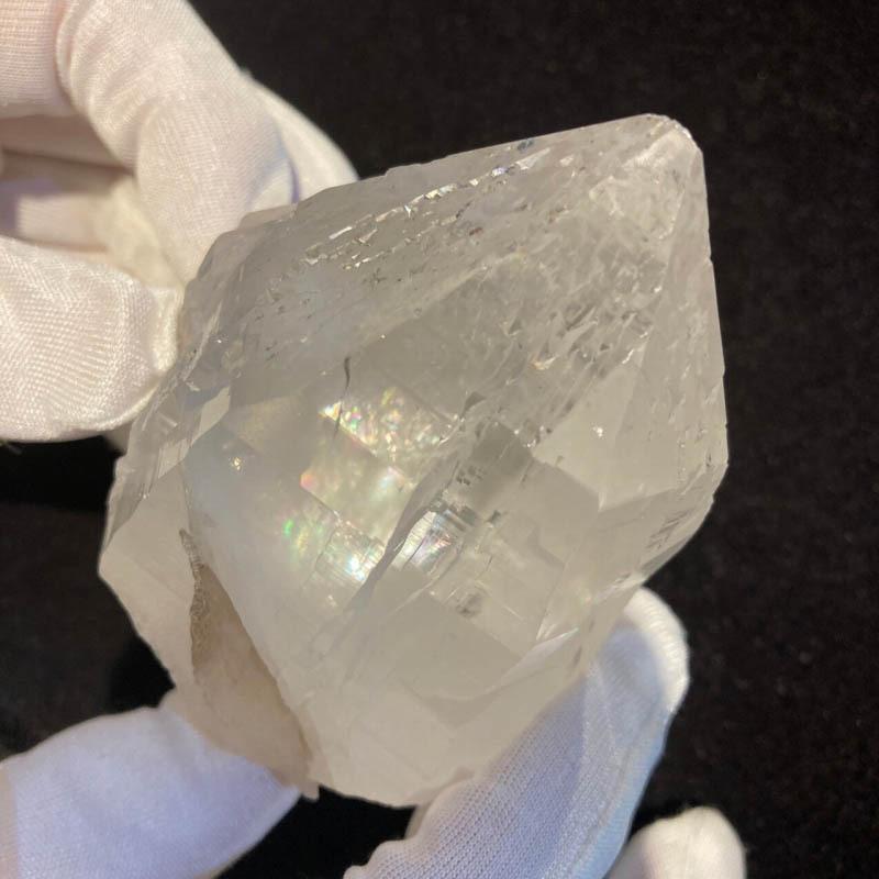 ガネーシュヒマール産 ヒマラヤ水晶 約350g 美しいレインボー入り   透明感　セルフヒールド　蝕像 浄化 癒し (JU17) |  | 03