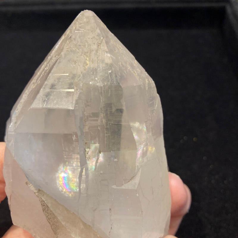 ガネーシュヒマール産 ヒマラヤ水晶 約350g 美しいレインボー入り   透明感　セルフヒールド　蝕像 浄化 癒し (JU17) |  | 04