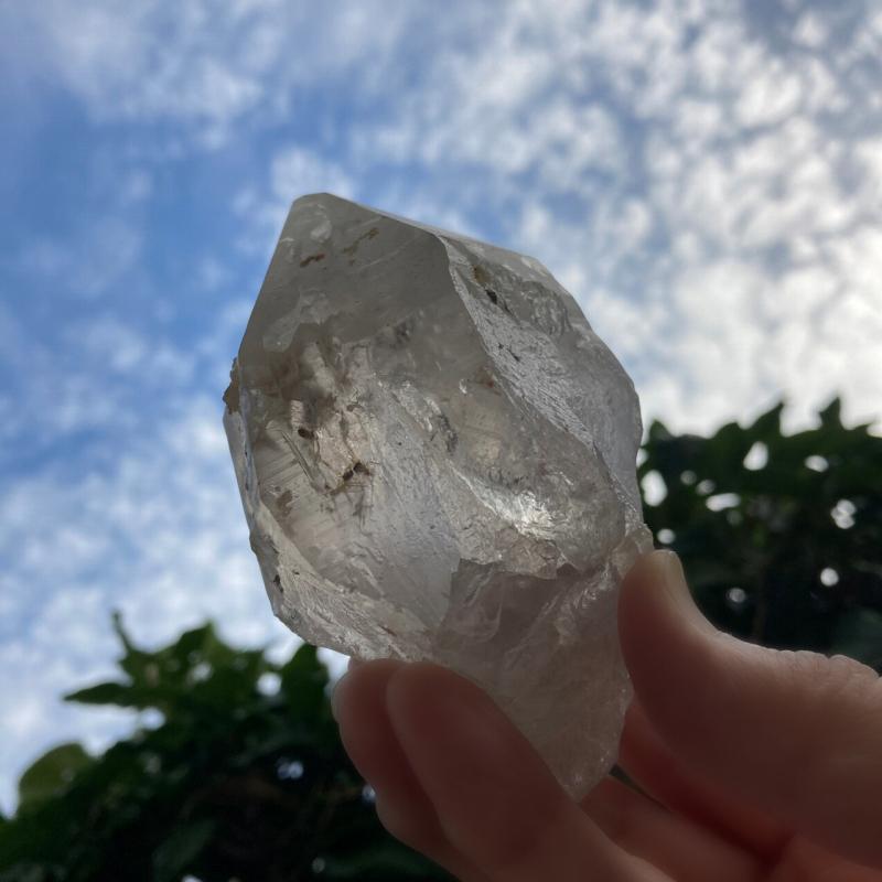 ガネーシュヒマール産 ヒマラヤ水晶 約350g レインボー  スモーキークォーツ カ  浄化 癒し (JU18) |  | 02