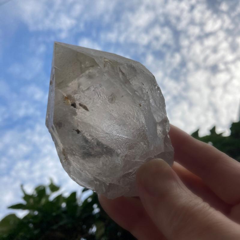 ガネーシュヒマール産 ヒマラヤ水晶 約350g レインボー  スモーキークォーツ カ  浄化 癒し (JU18) |  | 03