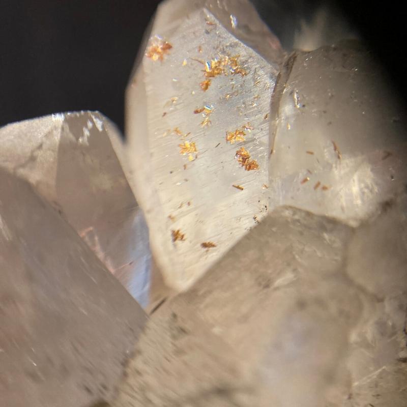 ガネーシュヒマール産 ヒマラヤ水晶 約451g レインボー  貫入水晶 セルフヒールド サゲニティッククォーツ 条線 透明度 浄化 癒し (JU24) |  | 14