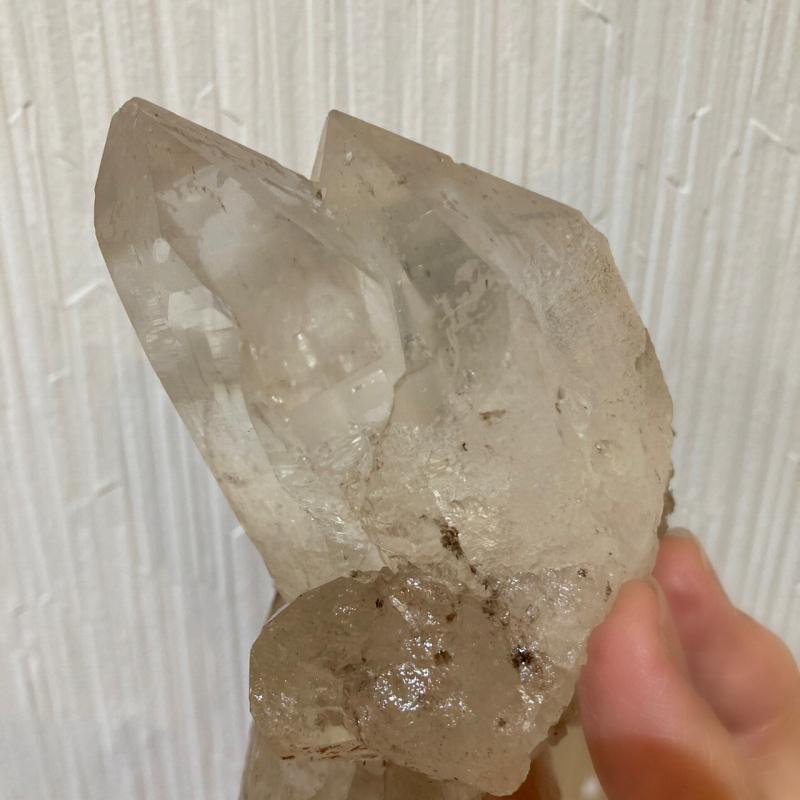 ガネーシュヒマール産 ヒマラヤ水晶 約451g レインボー  貫入水晶 セルフヒールド サゲニティッククォーツ 条線 透明度 浄化 癒し (JU24) |  | 08