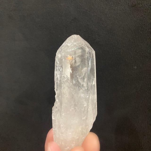 ライトニングレムリアンシードクリスタル　雷水晶　原石　アイリス　レインボー入り　虹入り水晶　(JU45) |  | 11