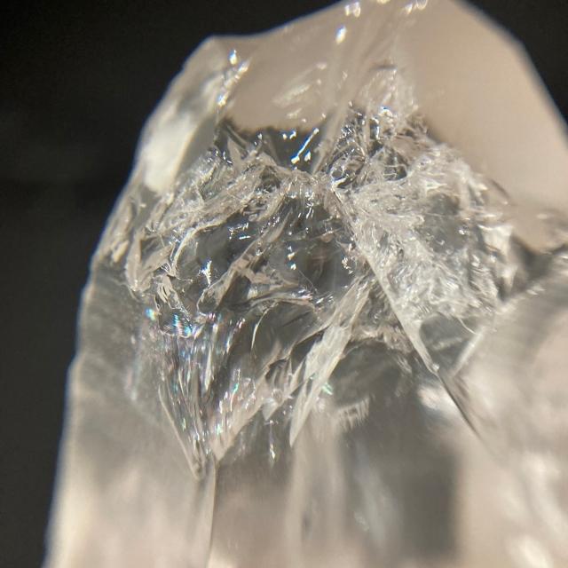 ライトニングレムリアンシードクリスタル　雷水晶　原石　アイリス　レインボー入り　虹入り水晶　(JU45) |  | 06