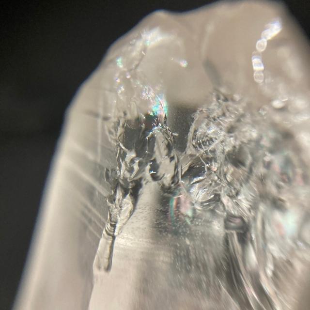 ライトニングレムリアンシードクリスタル　雷水晶　原石　アイリス　レインボー入り　虹入り水晶　(JU45) |  | 07