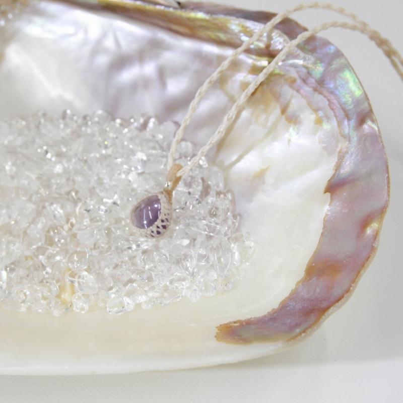 アメシスト ペンダント マクラメ編み シルバー ハンドメイド 天然石 パワーストーン(MPN5) |  | 03