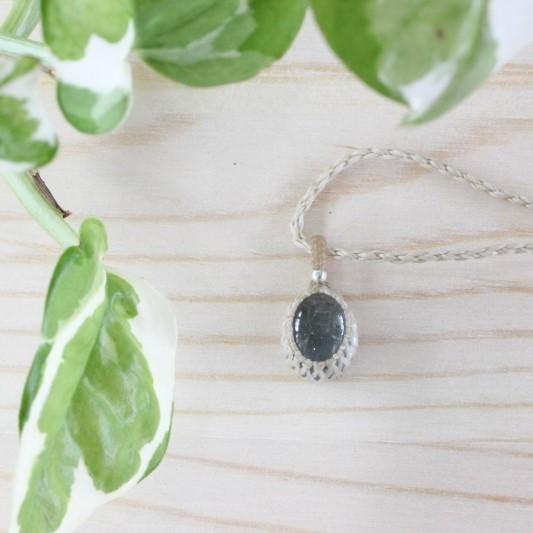 アクアマリン ペンダント マクラメ編み シルバー ハンドメイド 天然石 パワーストーン (MPN9) |  | 05