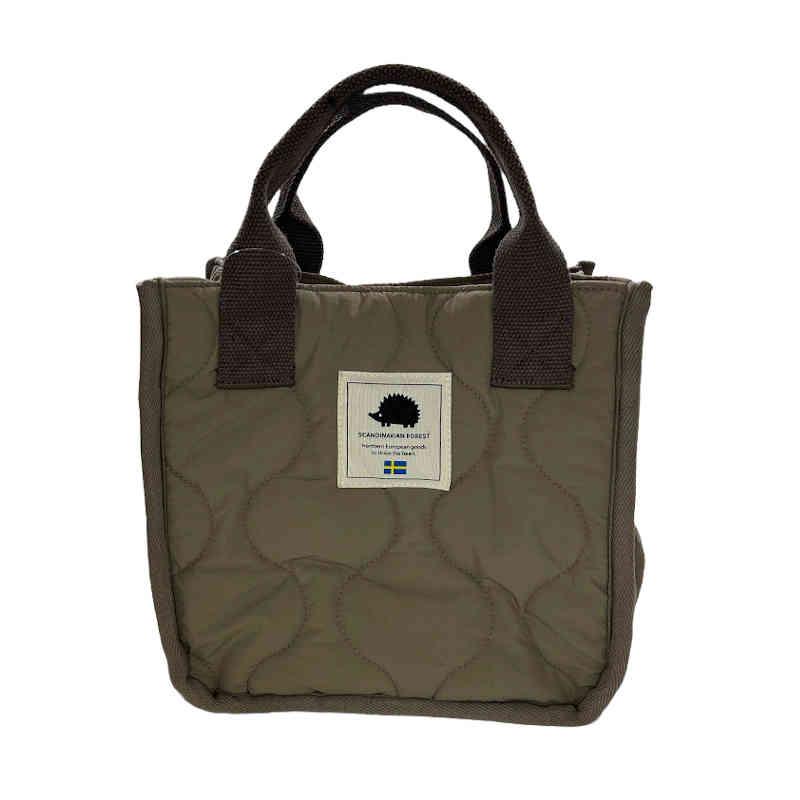 スカンジナビアンフォレスト キルティングスクエアトートバッグ・撥水