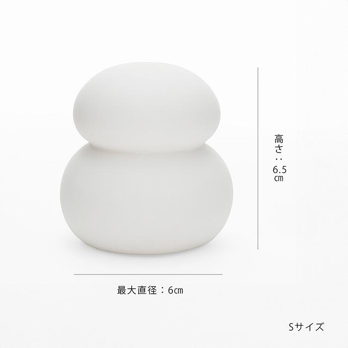 鏡餅のオブジェとしても使える 半磁器のLEDライト 雪だるま 電池付き 帽子付き 橙付き 飾り紐付き 緩衝材入りのボックス付き 手のひらサイズ ストーンウェア |  | 01