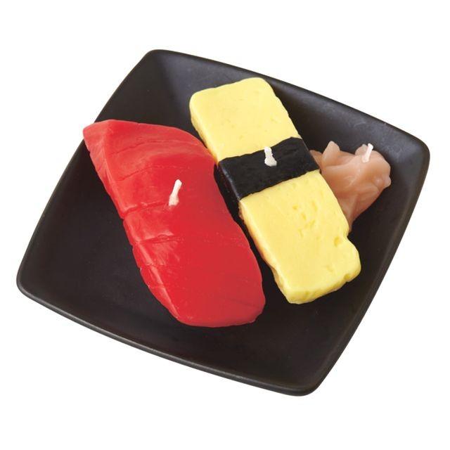お寿司ろうそく まぐろ 玉子 キャンドル 故人の好物シリーズ 母の日 カメヤマローソク お供え お墓 お仏壇 | 