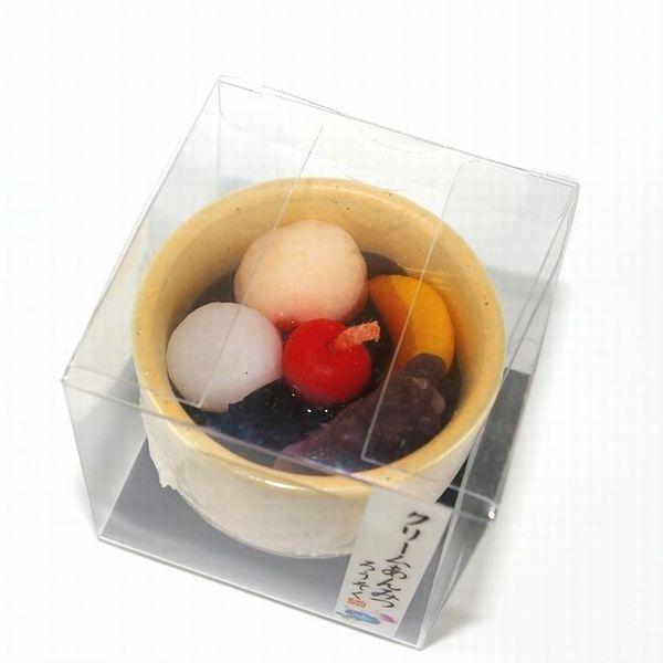 クリームあんみつ ろうそく キャンドル 故人の好物シリーズ 母の日 カメヤマローソク |  | 01