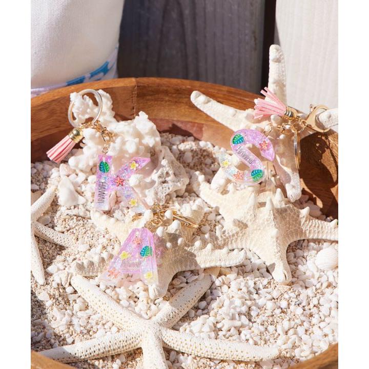 Kahiko イニシャル プルメリア キーホルダー モンステラ カヒコ ハワイアン ハワイアン雑貨 ファッション雑貨 チャーム 4HAP5701 |  | 01
