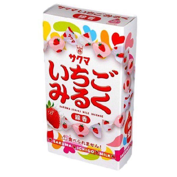 いちごみるく お線香 ミニ寸線香 50g 燃焼時間 約19分 ネコポス対応 ギフトにも | 