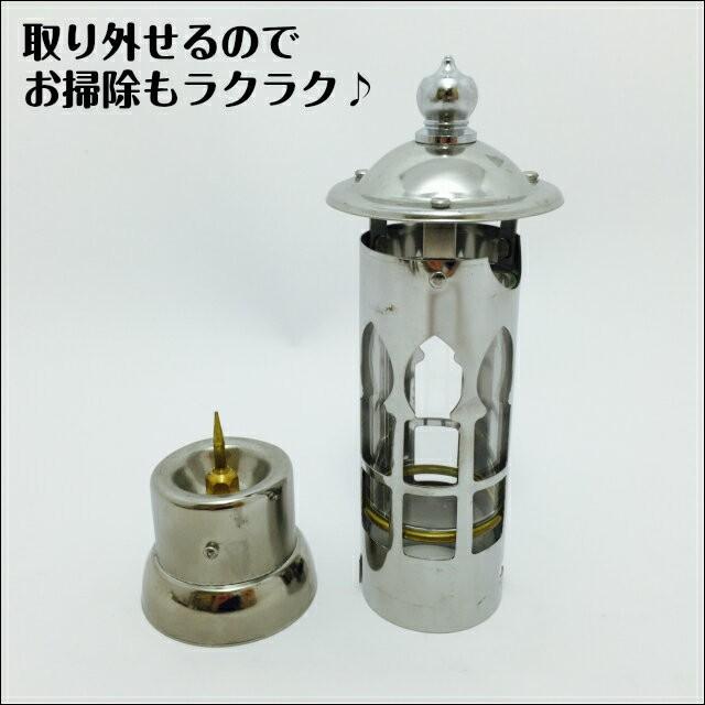 ローソク立て あかり 1本 お墓用 ステンレス製 風除け ろうそく ローソク立て あかり 1本 お墓用 ステンレス製 風除け ろうそく