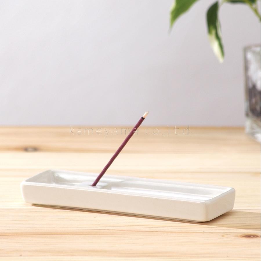 香立て・香皿セット 79150000 カメヤマ 香立て 香皿 セット 線香 お香 シンプル 白 ホワイト お手入れラクラク | 