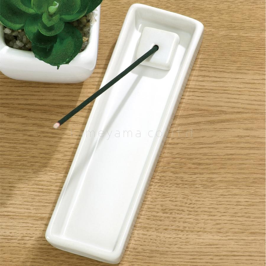 香立て・香皿セット 79150000 カメヤマ 香立て 香皿 セット 線香 お香 シンプル 白 ホワイト お手入れラクラク |  | 04
