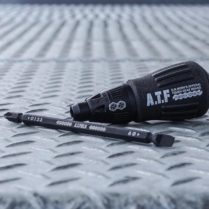 差替式 2WAY ドライバー NERV ATF-412 特務機関 工具 レーザーマーキング ワークブランド 角利産業 A.T.FIELD エヴァ |  | 03