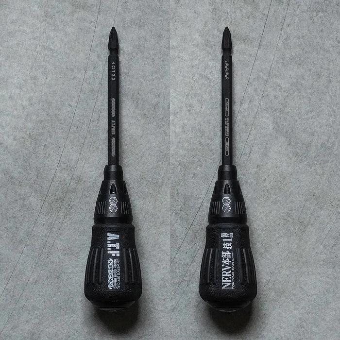 差替式 2WAY ドライバー NERV ATF-412 特務機関 工具 レーザーマーキング ワークブランド 角利産業 A.T.FIELD エヴァ |  | 08