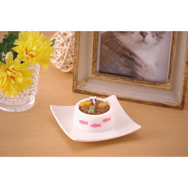ペットのごはんキャンドル 猫用 お供え ネコちゃん 愛猫 供養 ローソク おかわり付き 虹の架け橋 カメヤマローソク |  | 03