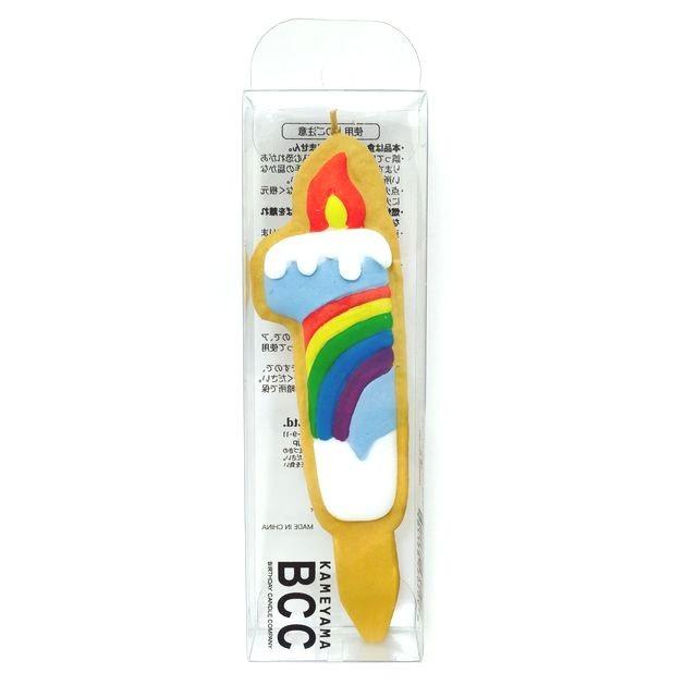 1番 クッキーナンバーキャンドル 虹 1歳 一歳 お誕生日 アイシングクッキー カメヤマキャンドルハウス |  | 01