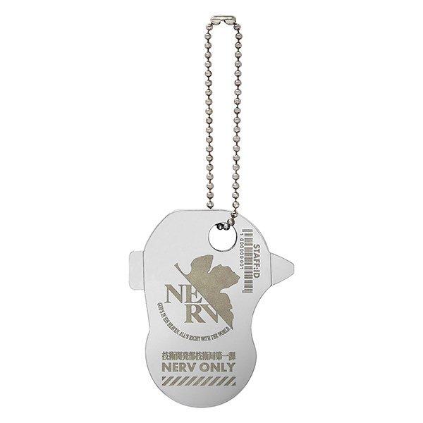 キーツール エヴァンゲリオン NERV WILLE グッズ シルバー 工具 キーホルダー ネジ回し プラス マイナス 缶開け ドッグタグ ネックレス ファッション |  | 01