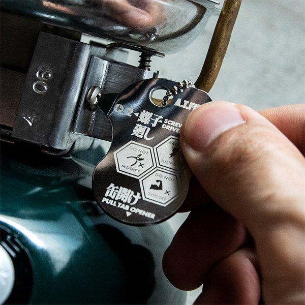 キーツール エヴァンゲリオン NERV WILLE グッズ シルバー 工具 キーホルダー ネジ回し プラス マイナス 缶開け ドッグタグ ネックレス ファッション |  | 08