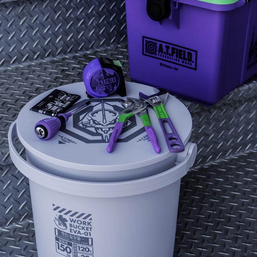 ワークバケット エヴァンゲリオン 初号機モデル バケツ ワークバケツ 業務用 日本製 ワークブランド A.T.FIELD JEJアステージ 収納 イス |  | 02