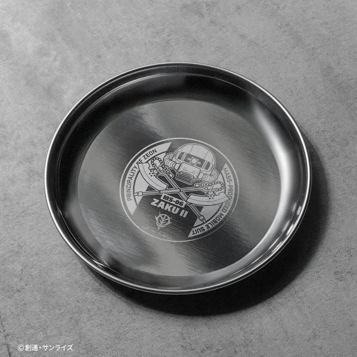 ステンレスプレート 16cm ザクIIモデル G-402 機動戦士ガンダム 円形 皿 アウトドア キャンプ 登山 食器 積み重ね 軽量 高耐久 日本製 新潟県燕市 バレンタイン | 