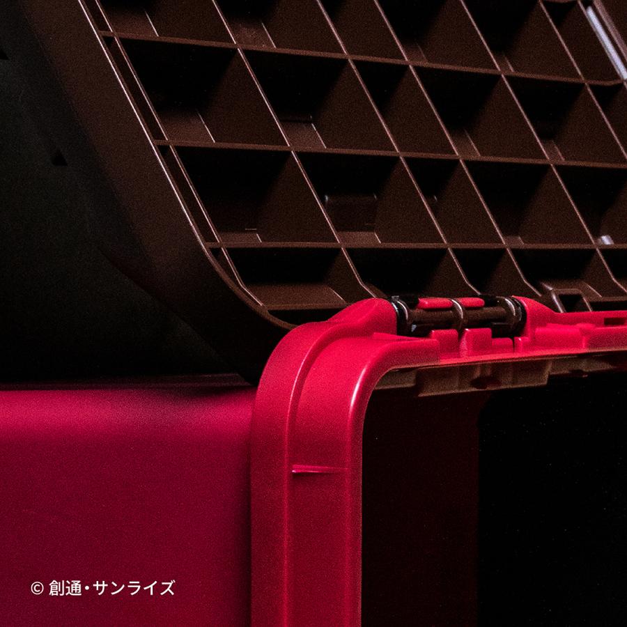 ツールボックス 17L おしゃれ ガンダム シャア 専用 レッド 高耐久 スタッキング 収納 整理 DIY アウトドア 釣り具 ホビーパーツ 赤 大容量 機動戦士ガンダム |  | 08