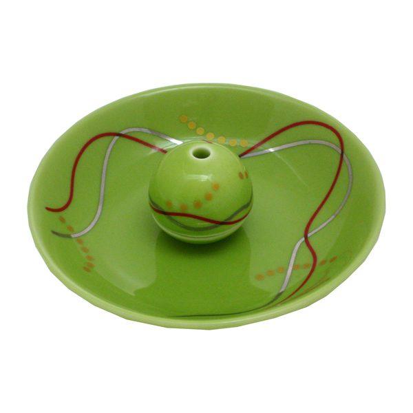 華かんざし 香立付香皿 日本製 有田焼 全5色 薫寿堂 お香立て 線香立て インセンスホルダー 伝統色 小物入れ 薄紅 白妙 黄釉 新緑 漆黒 推しカラー 上品 高級感 |  | 09