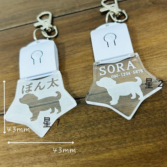 名前彫刻 光る ネームタグ ワンちゃん 犬 チャーム 迷子札 ペット キーホルダー 首輪 つける リード LEDライト レインボー 綺麗 かわいい おしゃれ |  | 11