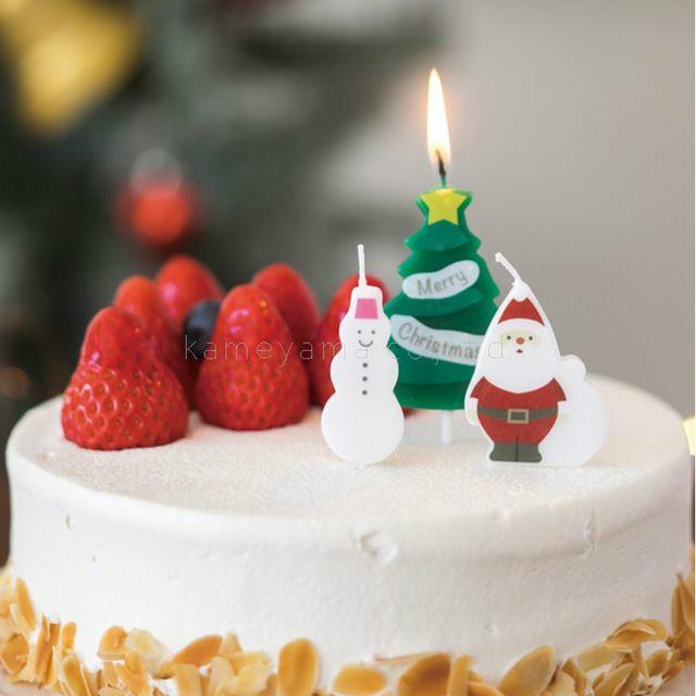 メリークリスマスキャンドル サンタクロース 日本未発売 サンタ ツリー 雪だるま 誕生日 パーティー カメヤマキャンドルハウス 最安値級価格 ネコポス ろうそく ギフト