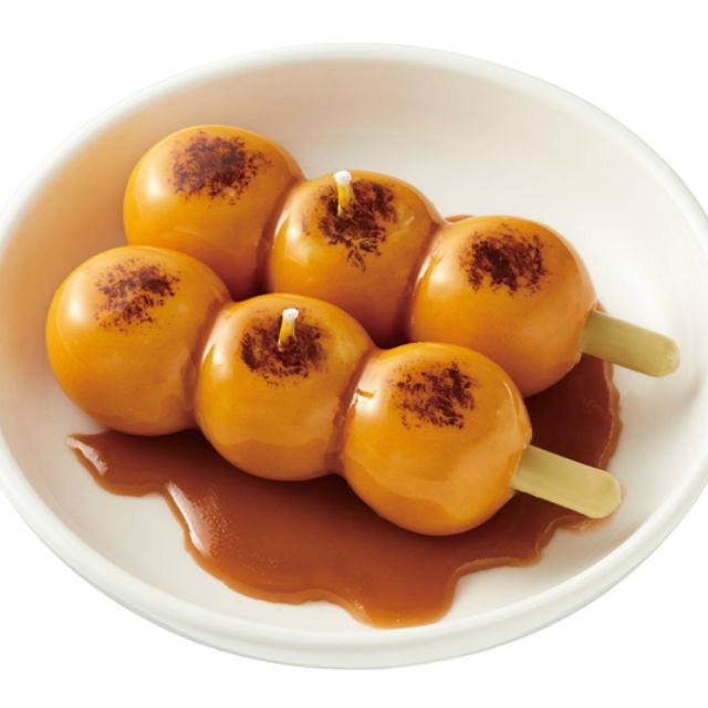 みたらし団子 キャンドル 小皿付き 故人の好物シリーズ カメヤマローソク 団子 本物そっくり お供え ご仏壇 お墓 お土産 インテリア コレクション    プレゼント | 