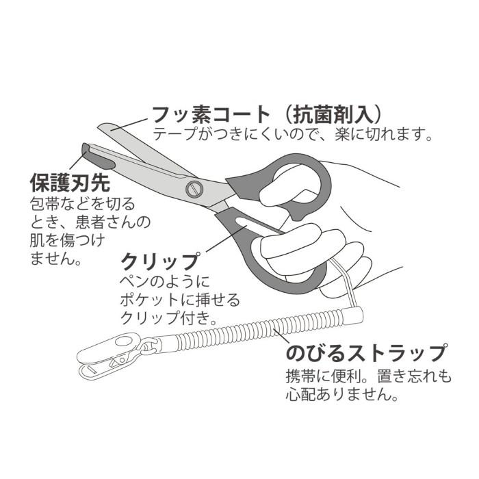 新商品 医療用はさみ 日本製 キャラクター 16デザイン 右手用 左手用 保護刃先 クリップ 看護師 ナースグッズ かわいい 軽量 携帯便利 医療用シザー 送料無料 |  | 17
