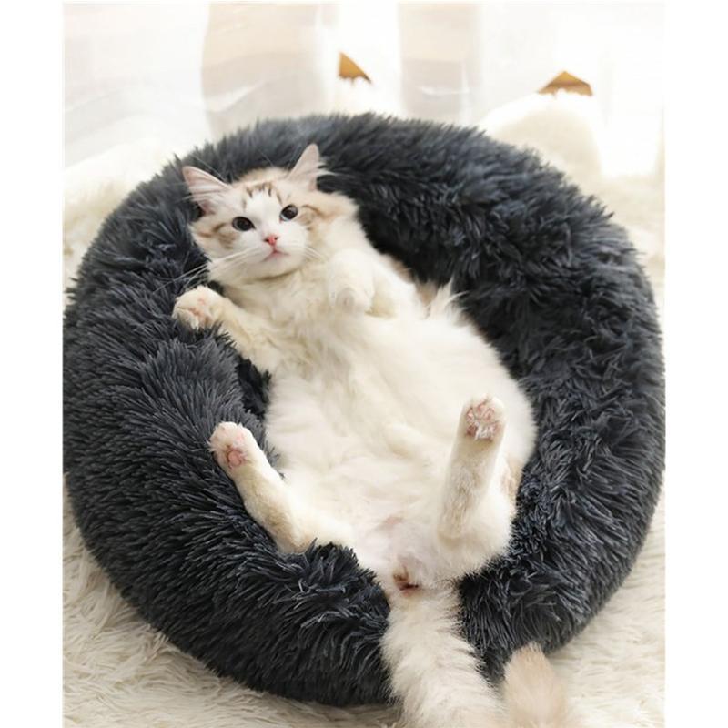 Lapis猫 ベッド 冬 小型犬 クッション ペット 犬猫 猫ハウス 寝床 キャットハウス 休憩所 ペット用寝袋 ドーム型 マット 暖かい 寒さ対策  かわいい