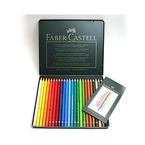 ファーバーカステル ドイツ ポリクロモス色鉛筆 24色（缶入り