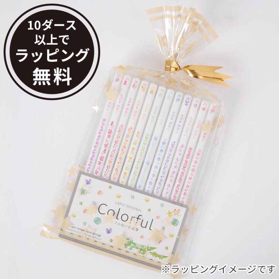 名入れ 鉛筆 カラフルねーむ鉛筆 2B （お名前シールセット） 卒園 記念