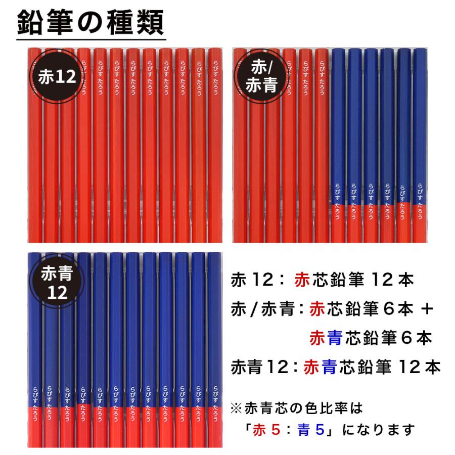 名入れ 赤鉛筆 赤青鉛筆 Red＆Blue 丸つけ用 卒園 記念品 オリジナル