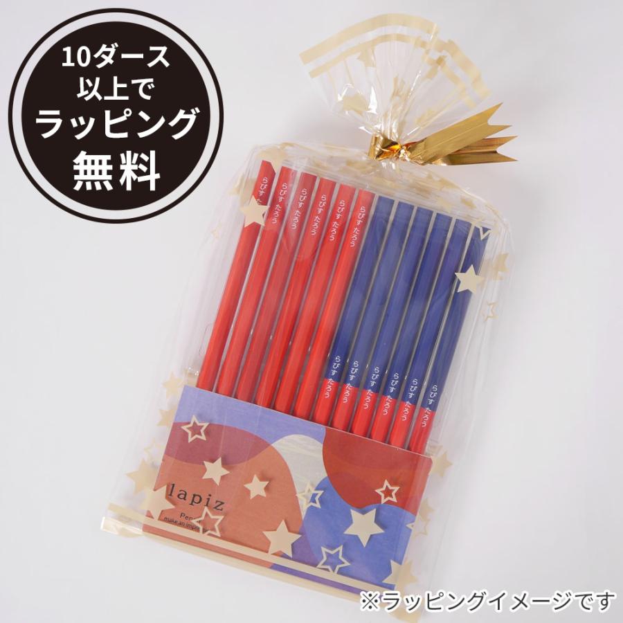 名入れ 赤鉛筆 赤青鉛筆 Red＆Blue 丸つけ用 卒園 記念品 オリジナル えんぴつ 無地 シンプル かわいい |  | 01
