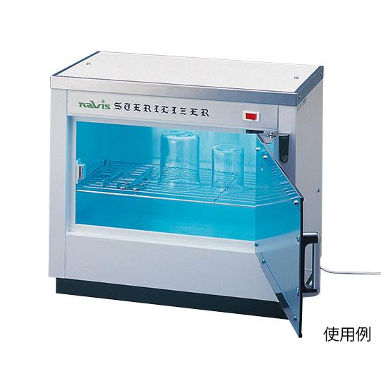 ナビス 殺菌線消毒保管庫 427×246×372mmDM-5 0-137-01 : 0-137-01 