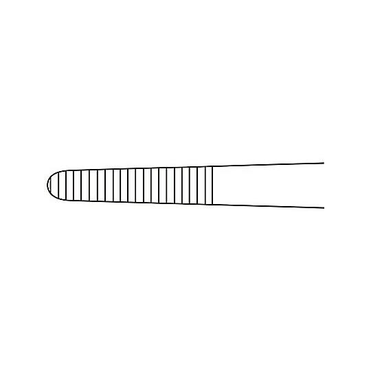 ナビス ピンセット(ミディアム)無鈎 2×130mm 0-9337-02｜laplace｜02