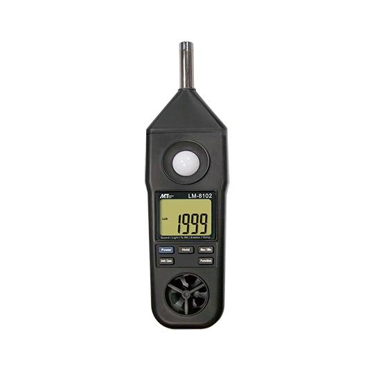 マルチ環境測定器 温度・湿度・照度・風速・騒音 1-1448-01