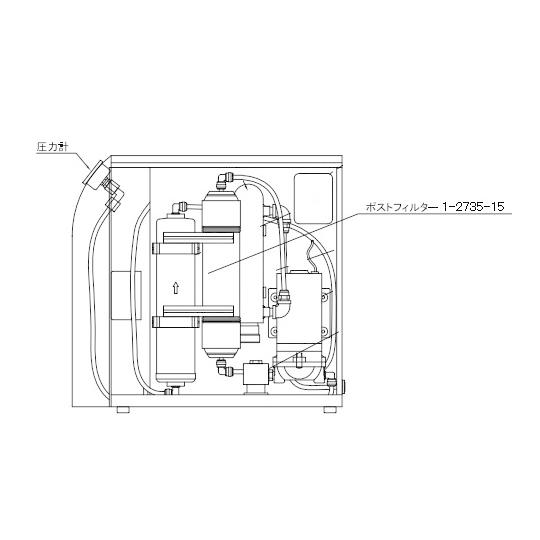 超純水製造装置　交換用ポストフィルター・UF膜　1-2735-15